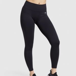Gymshark Fit Mid Rise Leggings - Black/white, XS